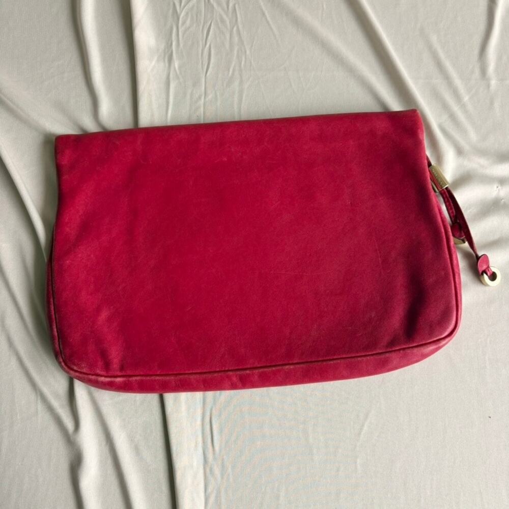 Jimmy Choo Star Stud Clutch - Raspberry Pink Leather, Gold Hardware - Picture 11 of 16
